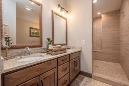 Hilton Hideaway Master bedroom walk in shower