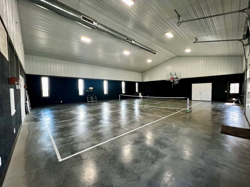 Millhart Family Lodge & Rec Center Sugarcreek Ohio indoor climate controlled gym