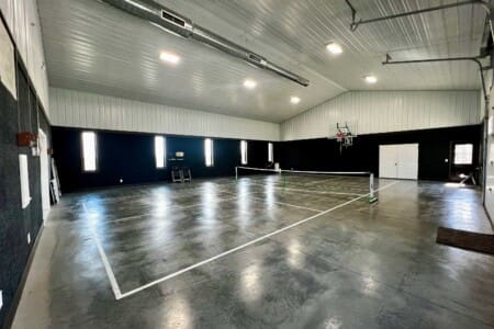 Millhart Family Lodge & Rec Center Sugarcreek Ohio indoor climate controlled gym