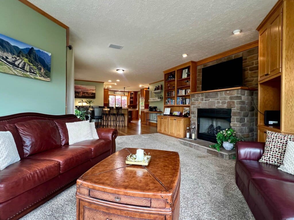 Liberty Hill Lodge Living Room with Fire Place